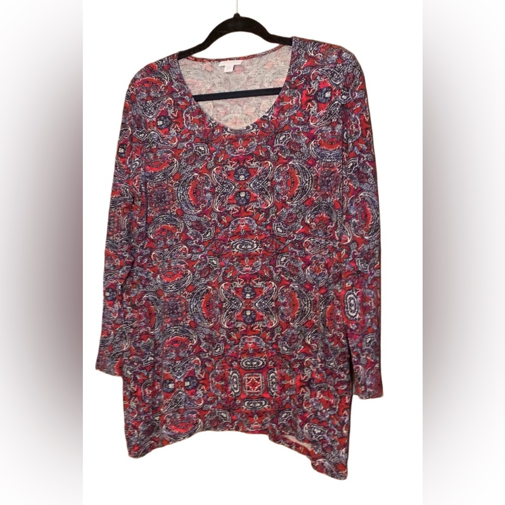 J. Jill Women's Print Top Size Medium